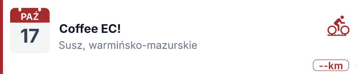 Rower · GRAVEL · 17 października 2026 · Warmińsko-mazurskie