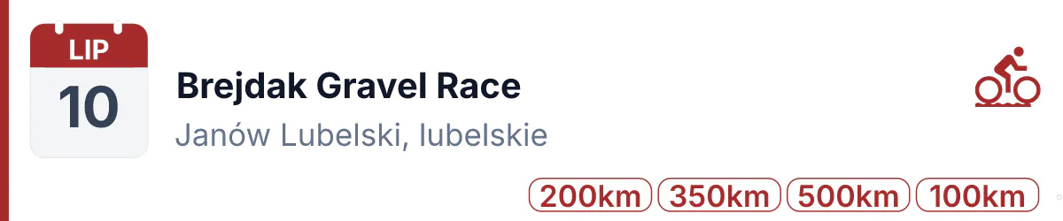Rower · GRAVEL · 10 lipca 2027 · Lubelskie