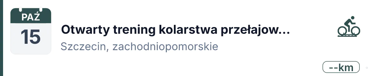 Rower · CX · 15 października 2026 · Zachodniopomorskie