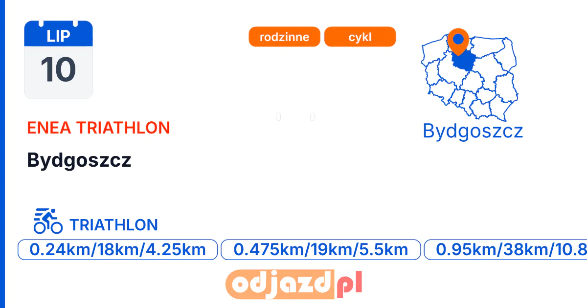 Bydgoszcz — Triathlon · TRIATHLON, 10 lipca 2027, Bydgoszcz