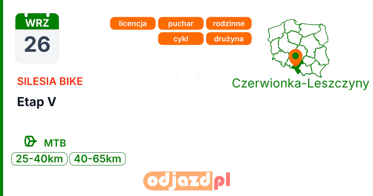 Silesia Bike — Etap V — Rower · MTB, 26 września 2026, Czerwionka-Leszczyny