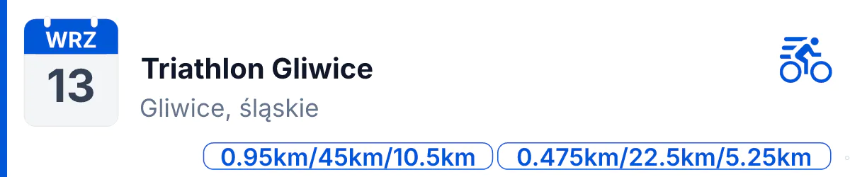 Triathlon · TRIATHLON · 13 września 2026 · Śląskie