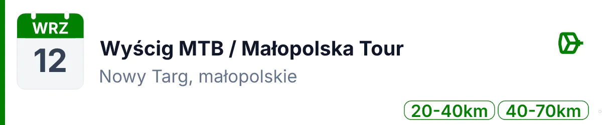 Rower · MTB · 12 września 2026 · Małopolskie