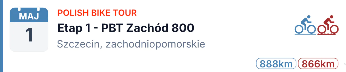 Rower · SZOSA · 1 maja 2027 · Zachodniopomorskie