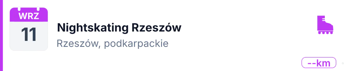 Rolki · NIGHTSKATING · 11 września 2026 · Podkarpackie