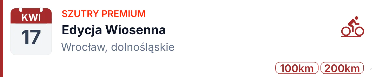 Rower · GRAVEL · 17 kwietnia 2027 · Dolnośląskie