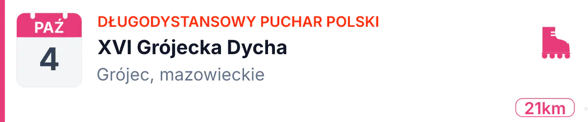 Rolki · SZYBKIE · 4 października 2026 · Mazowieckie