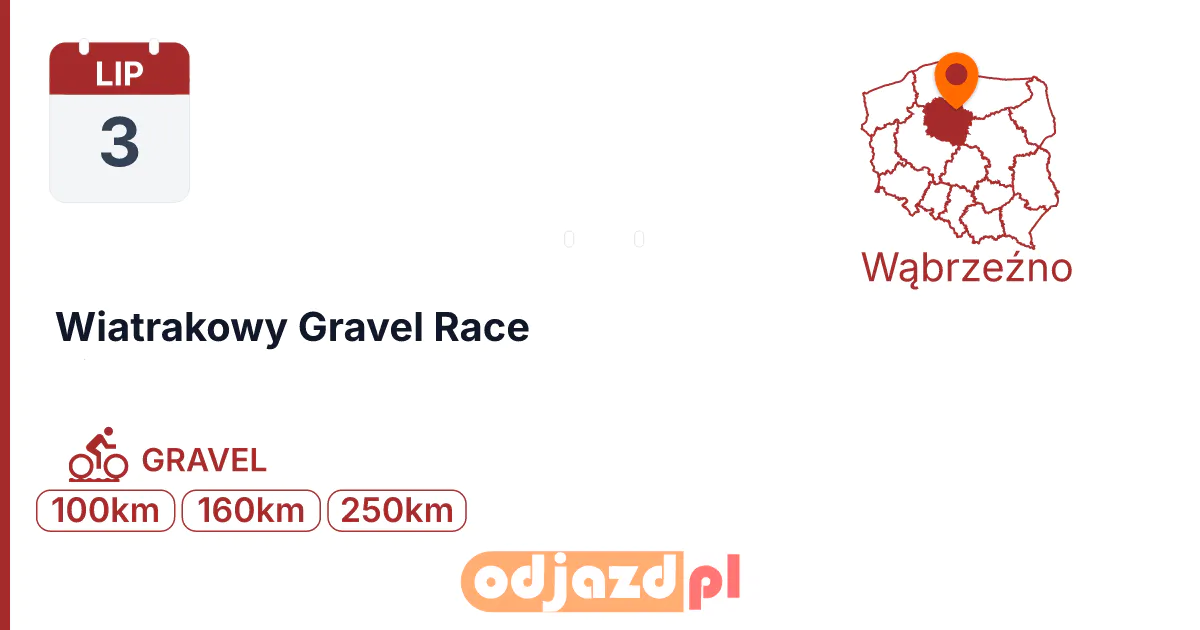 Wiatrakowy Gravel Race — Rower · GRAVEL, 3 lipca 2027, Wąbrzeźno