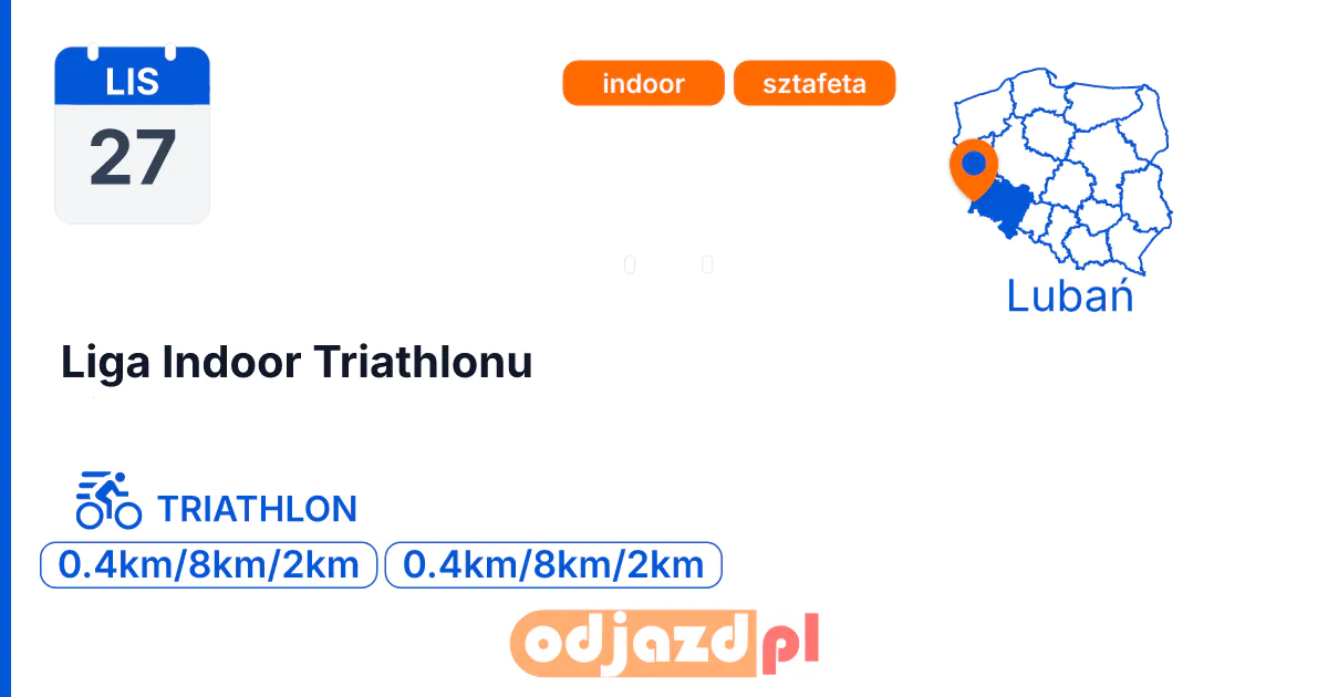Liga Indoor Triathlonu — Triathlon · TRIATHLON, 27 listopada 2026, Lubań