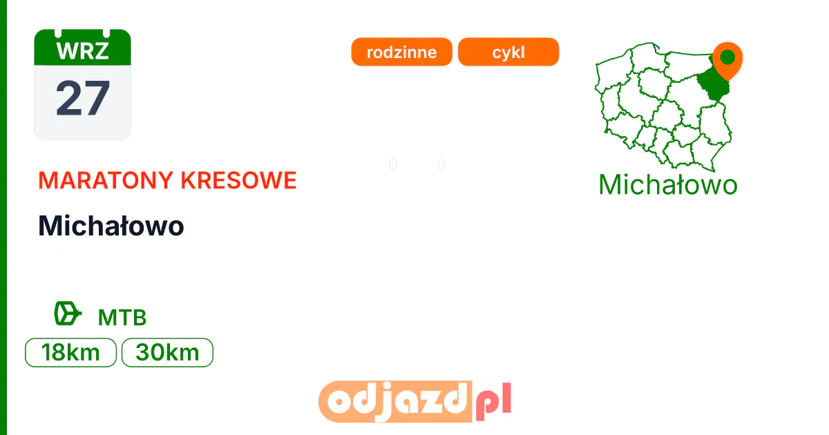 Michałowo — Rower · MTB, 27 września 2026, Michałowo