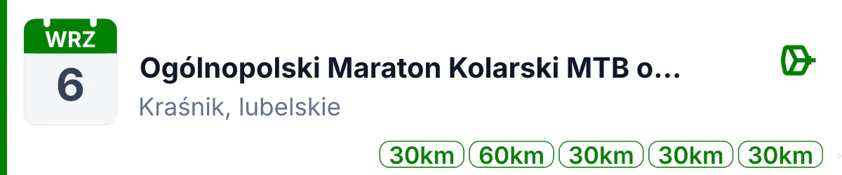 Rower · MTB · 6 września 2026 · Lubelskie