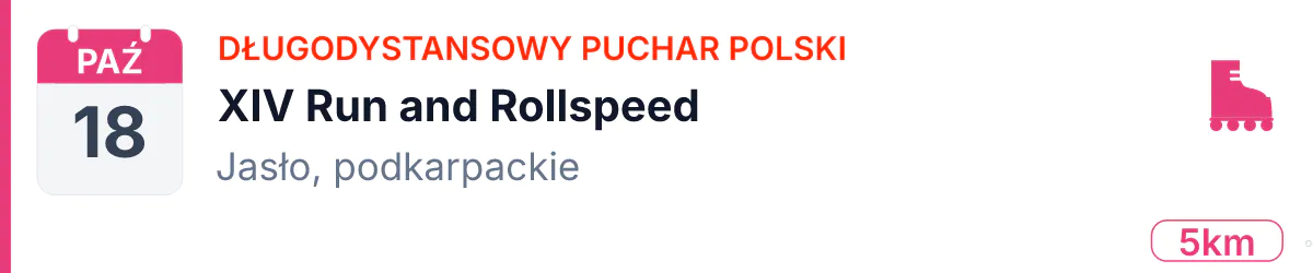 Rolki · SZYBKIE · 18 października 2026 · Podkarpackie