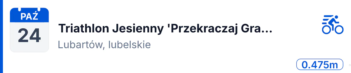 Triathlon · TRIATHLON · 24 października 2026 · Lubelskie