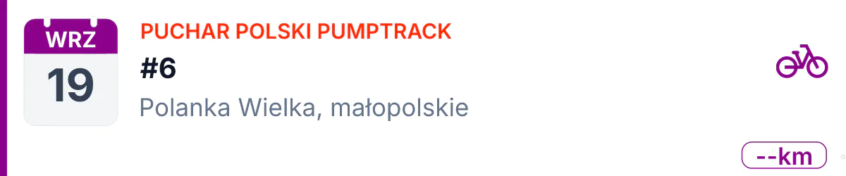 Rower · BMX · 19 września 2026 · Małopolskie