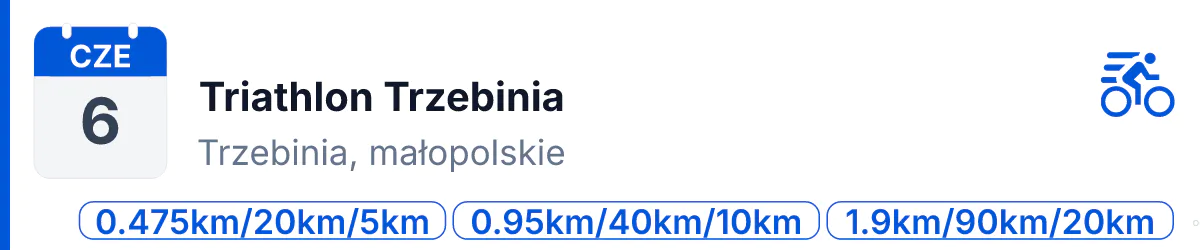 Triathlon · TRIATHLON · 6 czerwca 2027 · Małopolskie