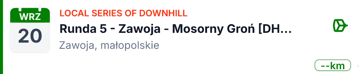 Rower · MTB · 20 września 2026 · Małopolskie