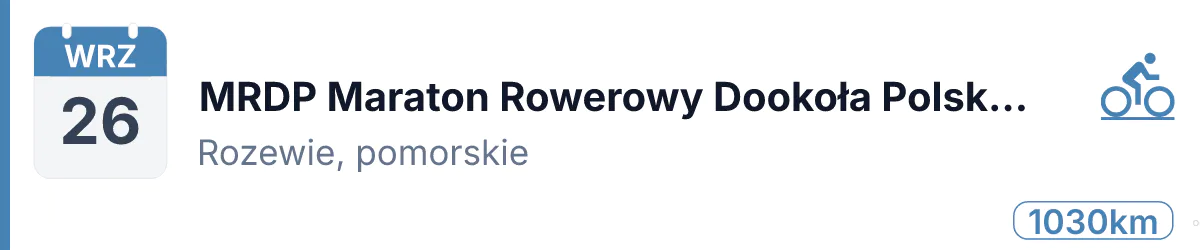 Rower · SZOSA · 26 września 2026 · Pomorskie