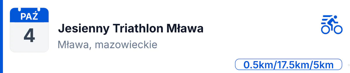 Triathlon · TRIATHLON · 4 października 2026 · Mazowieckie