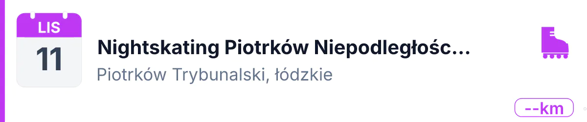 Rolki · NIGHTSKATING · 11 listopada 2026 · Łódzkie