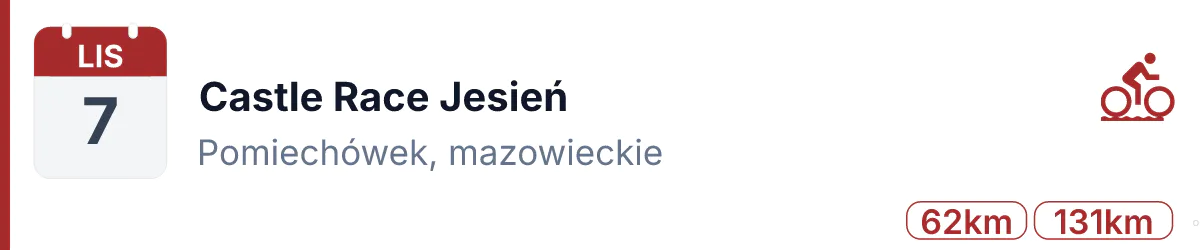 Rower · GRAVEL · 7 listopada 2026 · Mazowieckie