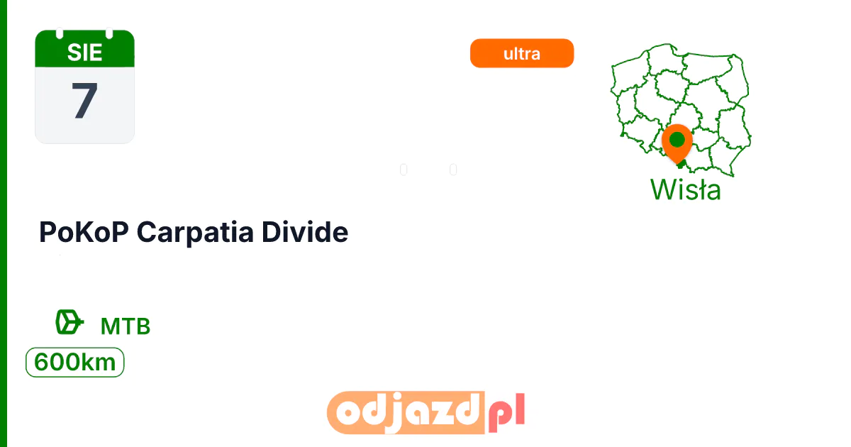 PoKoP Carpatia Divide — Rower · MTB, 7 sierpnia 2027, Wisła