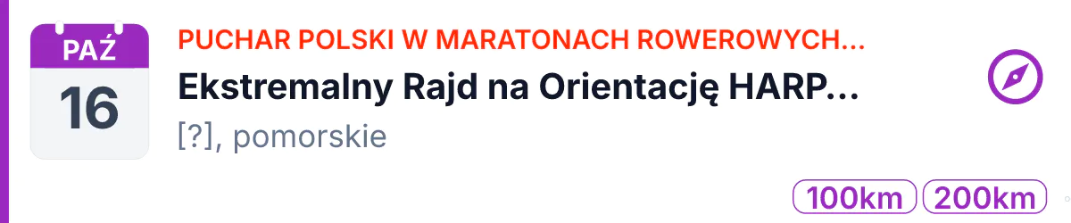 Na orientację · TR · 16 października 2026 · Pomorskie