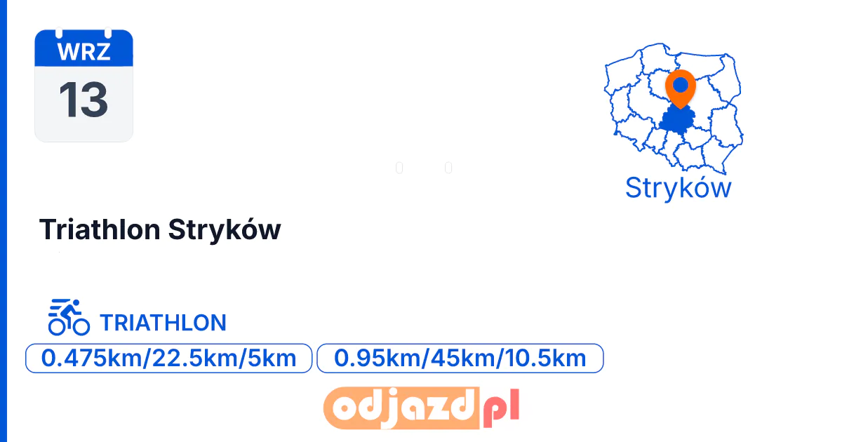 Triathlon Stryków — Triathlon · TRIATHLON, 13 września 2026, Stryków