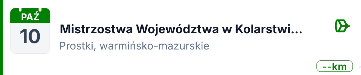 Rower · MTB · 10 października 2026 · Warmińsko-mazurskie