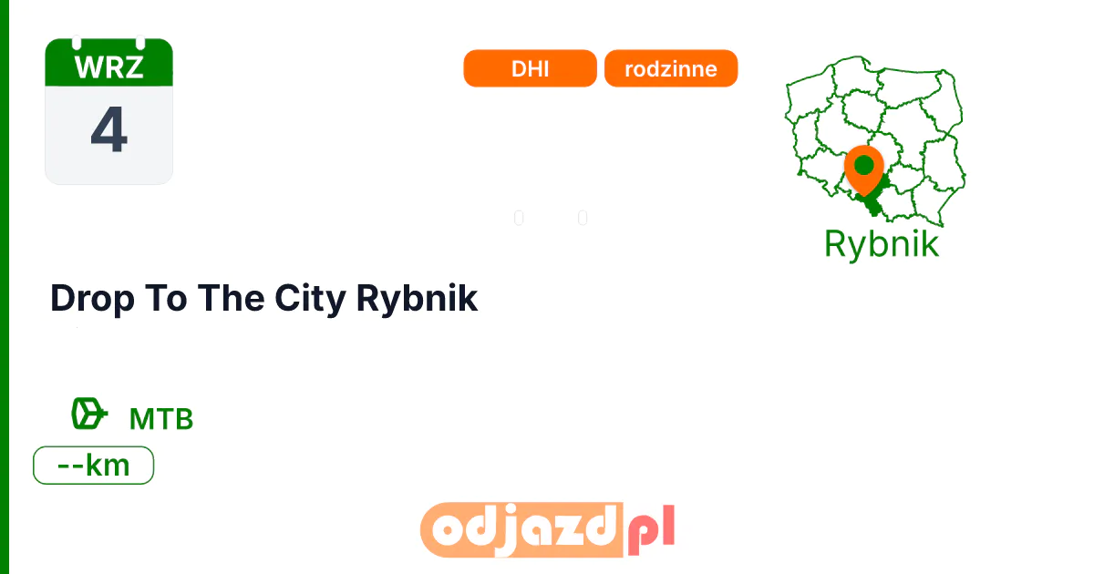 Drop To The City Rybnik — Rower · MTB, 4 września 2027, Rybnik