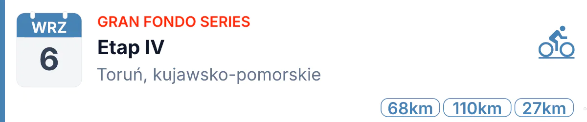 Rower · SZOSA · 6 września 2026 · Kujawsko-pomorskie