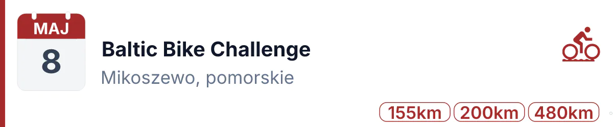 Rower · GRAVEL · 8 maja 2027 · Pomorskie
