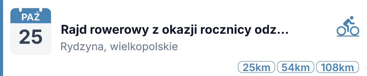 Rower · SZOSA · 25 października 2026 · Wielkopolskie
