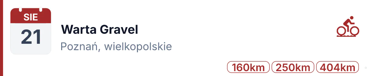 Rower · GRAVEL · 21 sierpnia 2027 · Wielkopolskie