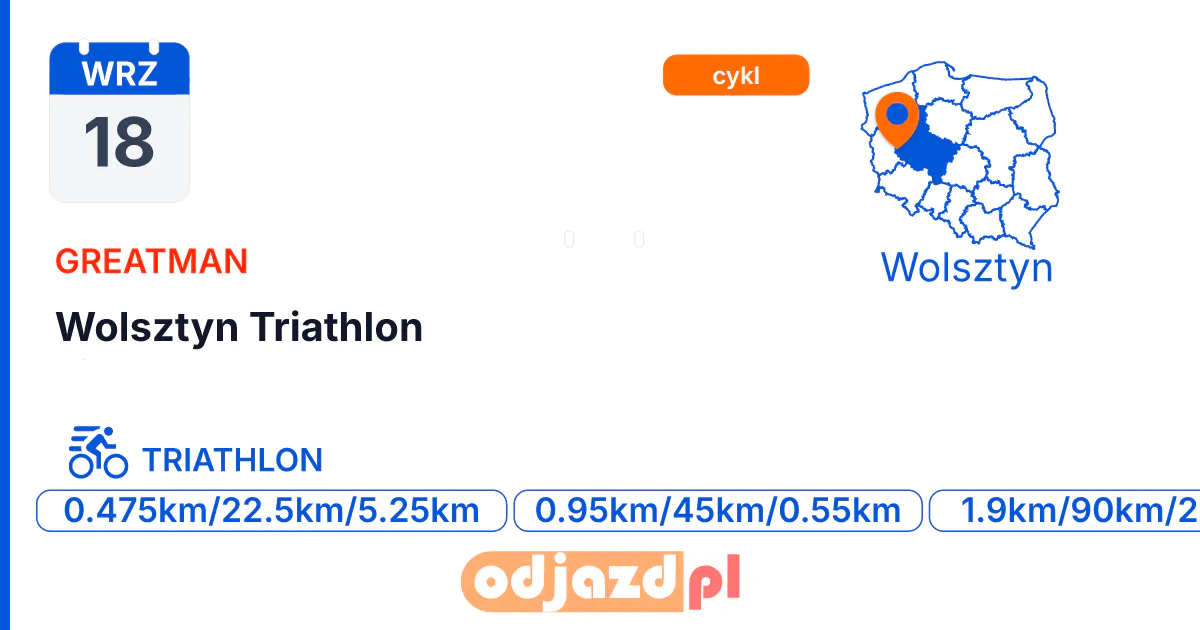 Wolsztyn Triathlon — Triathlon · TRIATHLON, 18 września 2027, Wolsztyn
