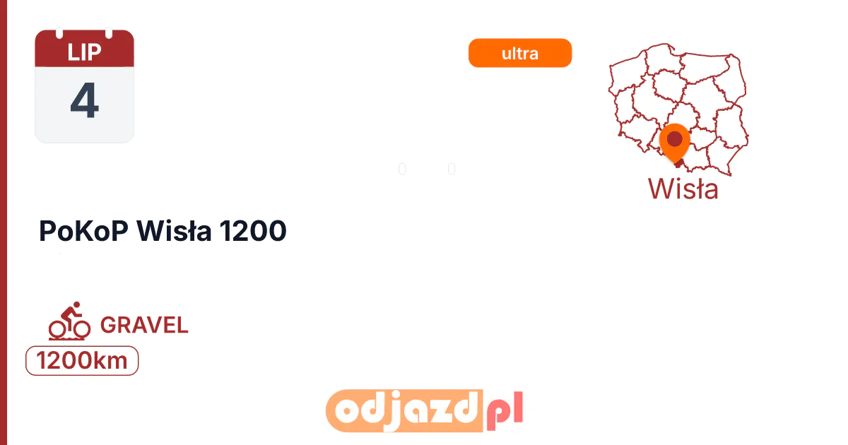 PoKoP Wisła 1200 — Rower · GRAVEL, 4 lipca 2027, Wisła