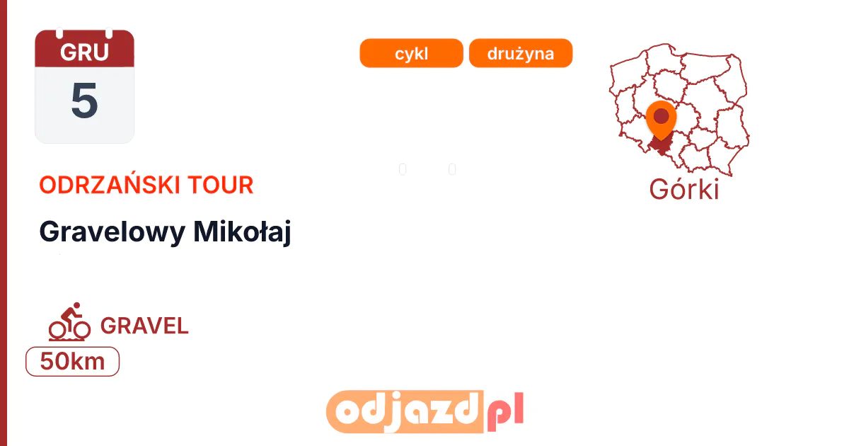 Gravelowy Mikołaj — Rower · GRAVEL, 5 grudnia 2026, Górki