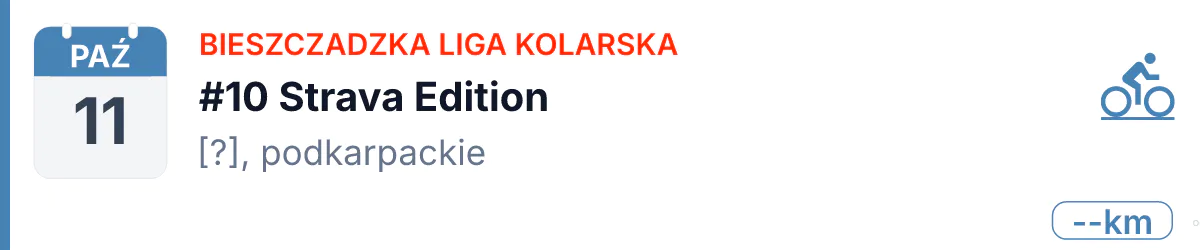 Rower · SZOSA · 11 października 2026 · Podkarpackie