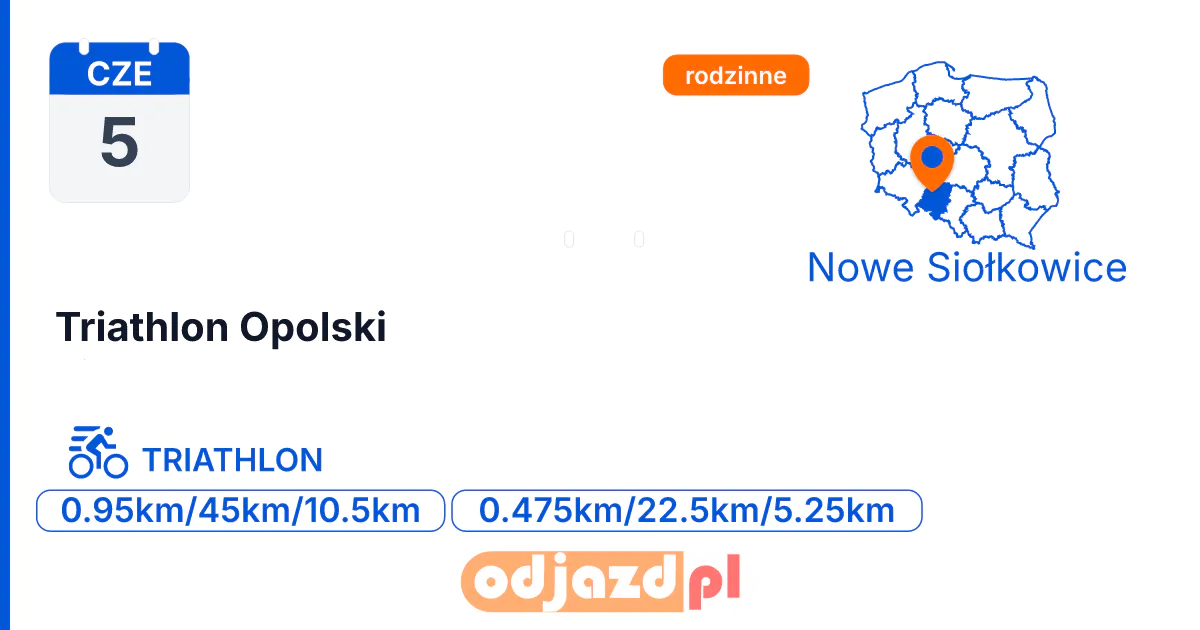 Triathlon Opolski — Triathlon · TRIATHLON, 5 czerwca 2027, Nowe Siołkowice