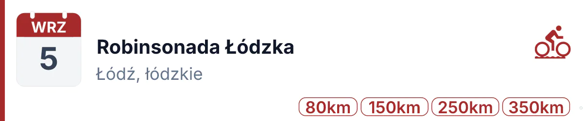 Rower · GRAVEL · 5 września 2026 · Łódzkie