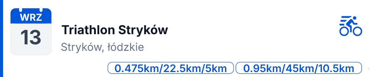 Triathlon · TRIATHLON · 13 września 2026 · Łódzkie