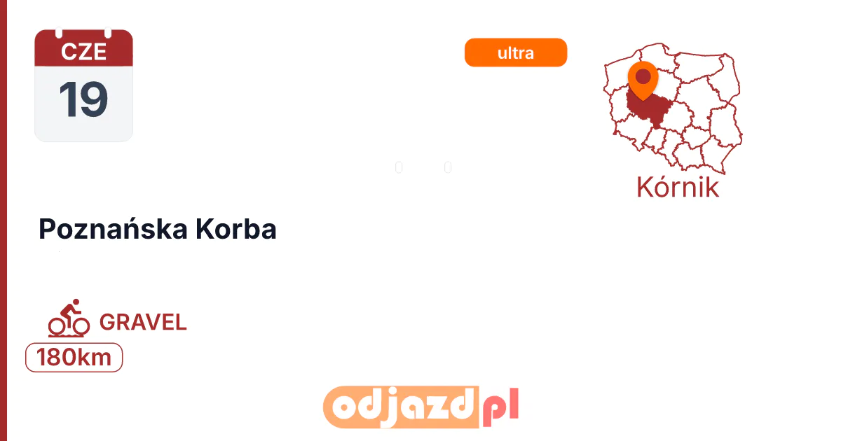Poznańska Korba — Rower · GRAVEL, 19 czerwca 2027, Kórnik