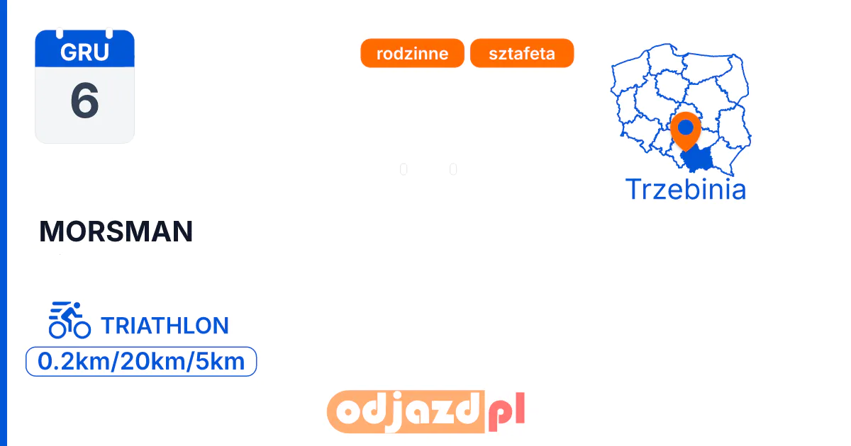 MORSMAN — Triathlon · TRIATHLON, 6 grudnia 2026, Trzebinia