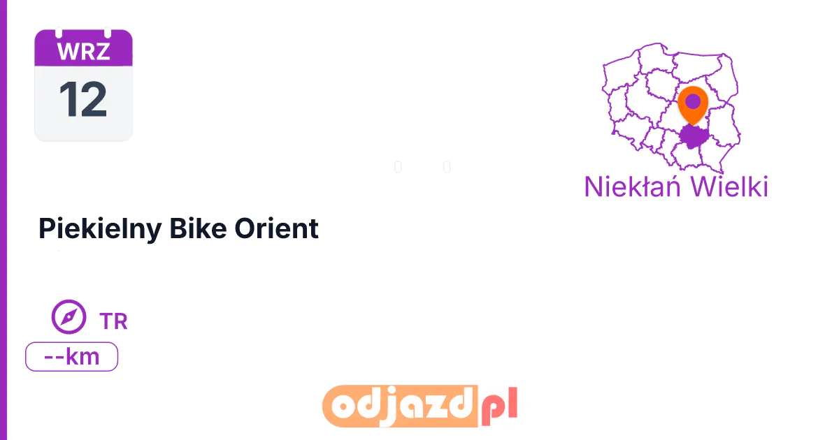 Piekielny Bike Orient — Na orientację · TR, 12 września 2026, Niekłań Wielki