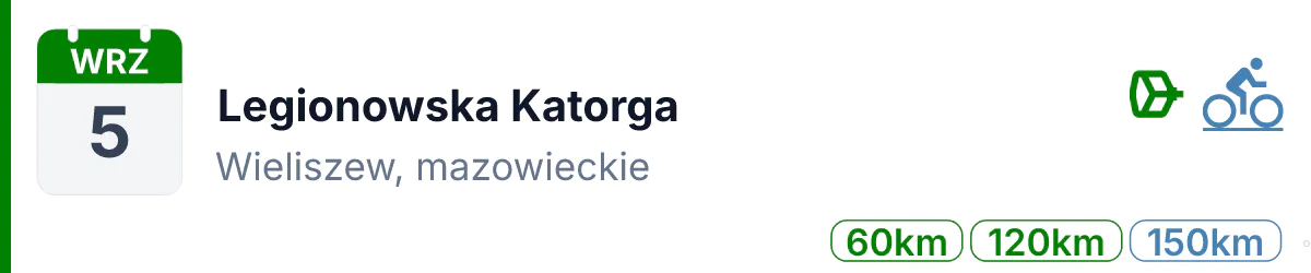 Rower · MTB · 5 września 2026 · Mazowieckie