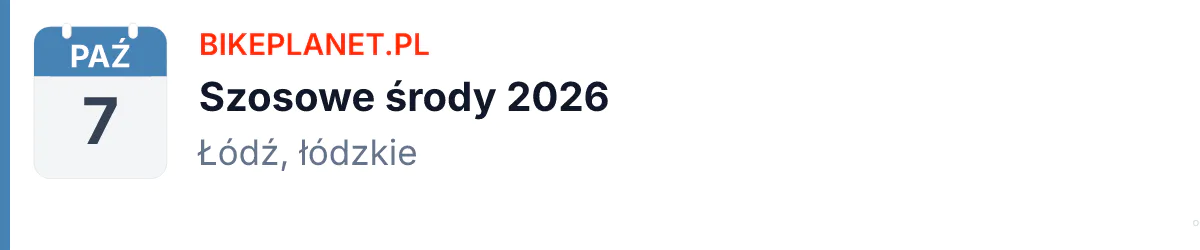 Rower · SZOSA · 7 października 2026 · Łódzkie