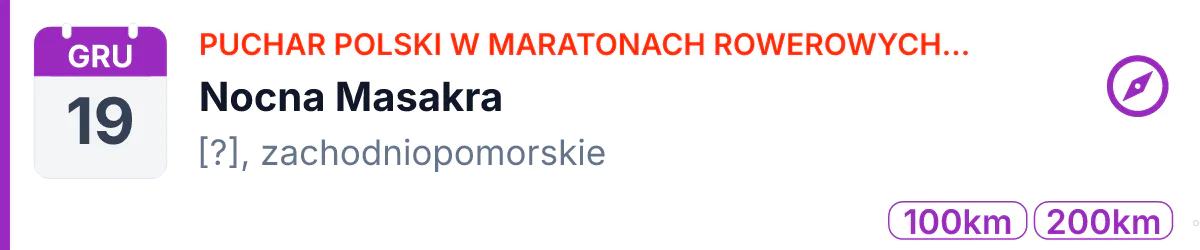 Na orientację · TR · 19 grudnia 2026 · Zachodniopomorskie