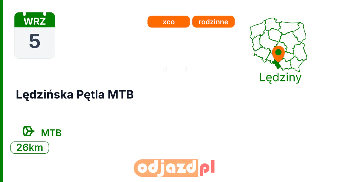 Lędzińska Pętla MTB — Rower · MTB, 5 września 2026, Lędziny
