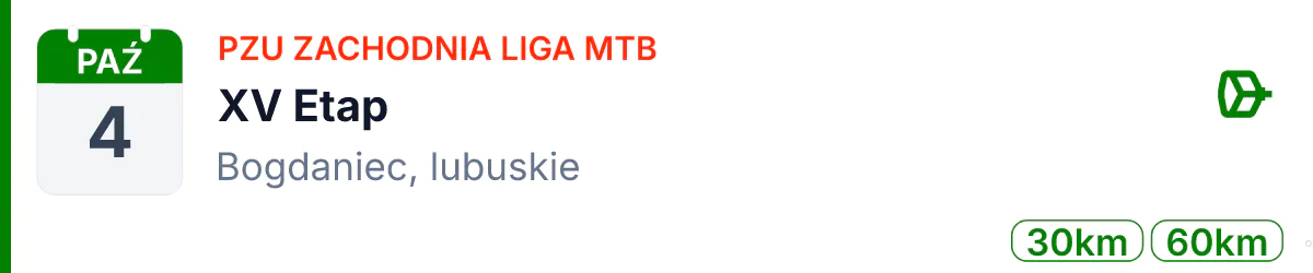 Rower · MTB · 4 października 2026 · Lubuskie