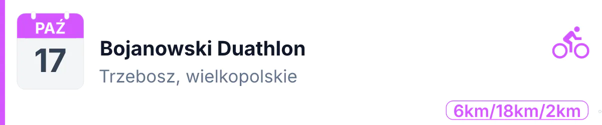 Duathlon · DUATHLON · 17 października 2026 · Wielkopolskie