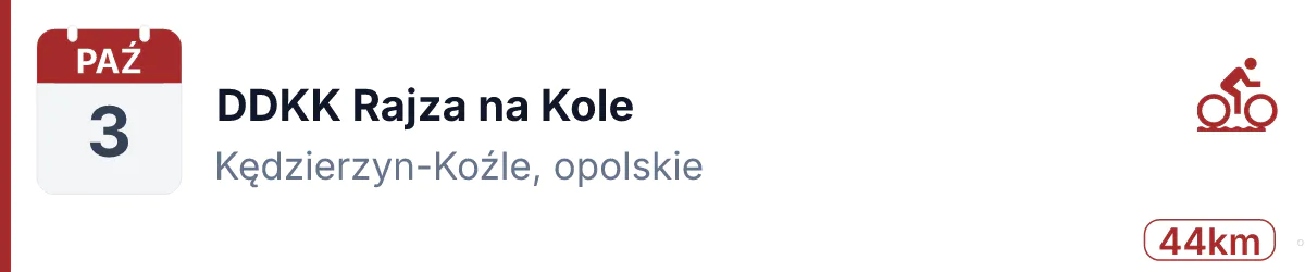 Rower · GRAVEL · 3 października 2026 · Opolskie